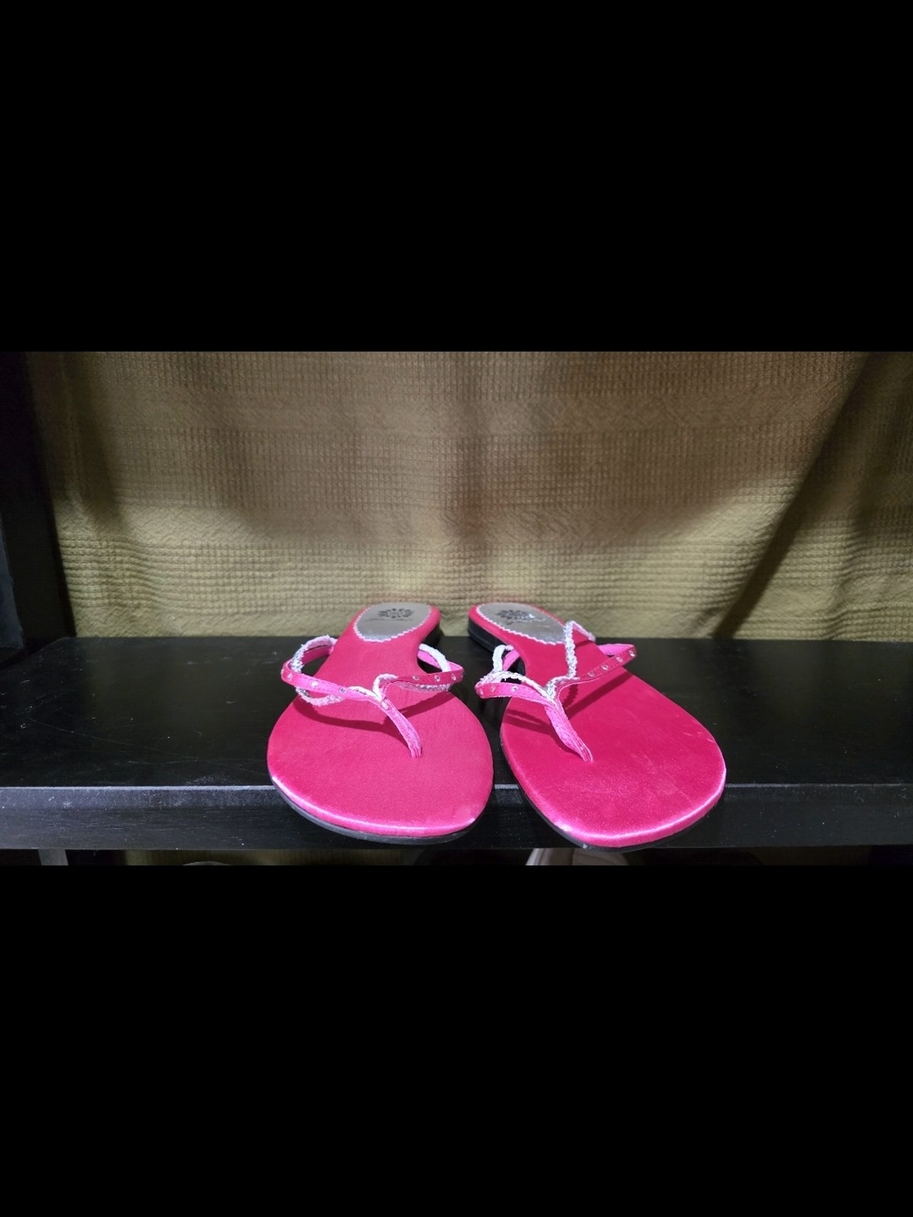 Yellow Box Hot Pink Braided Strap Sandals